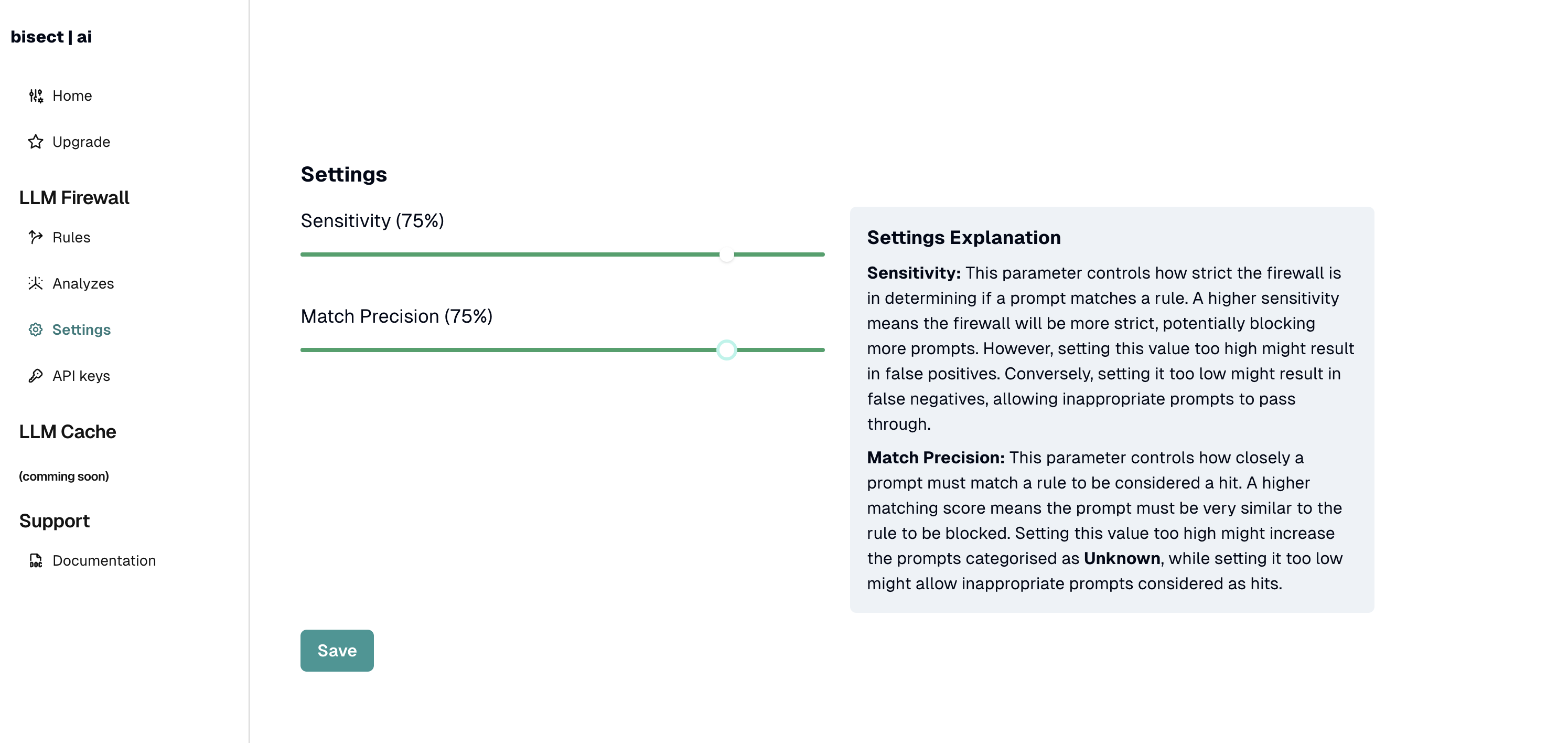 Settings Overview